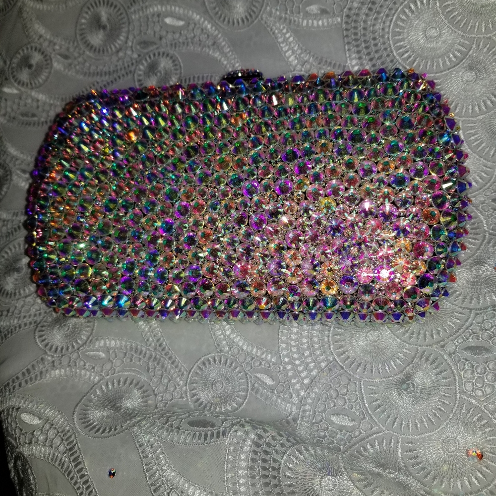 Authentic Rhinestones clutch - Picture 2 of 3